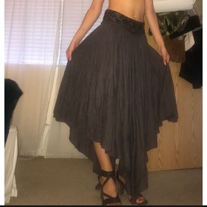 Free People boho festival maxi skirt size small